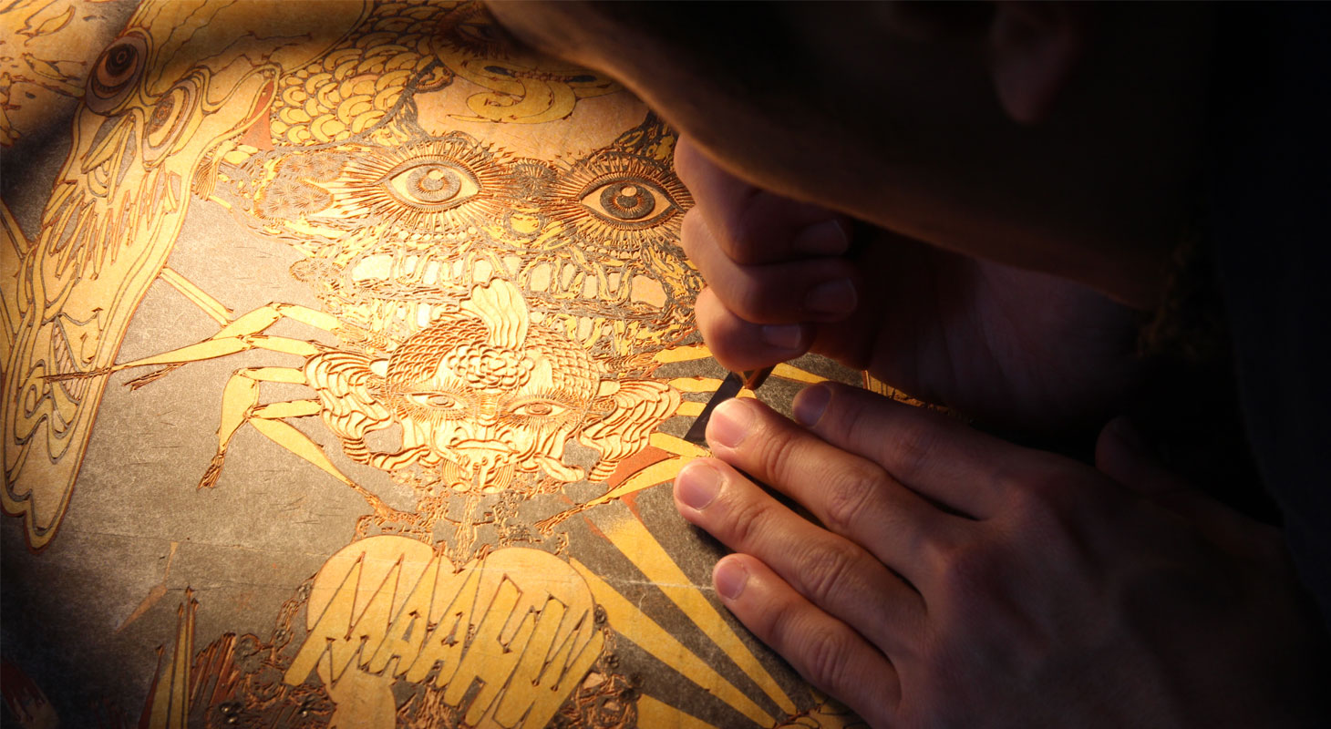 木版画 『Silently Opera』 木版画 『Silently Opera』